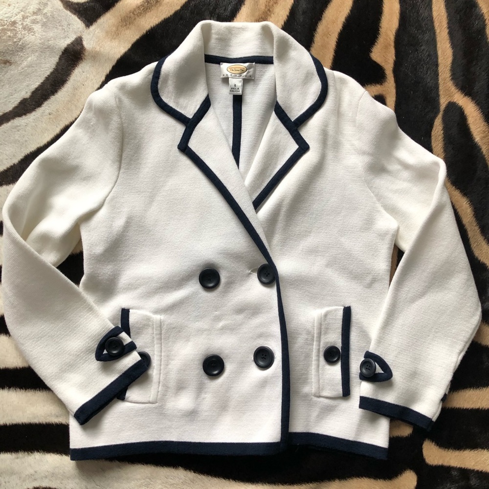 Talbots Nautical Sweater Blazer